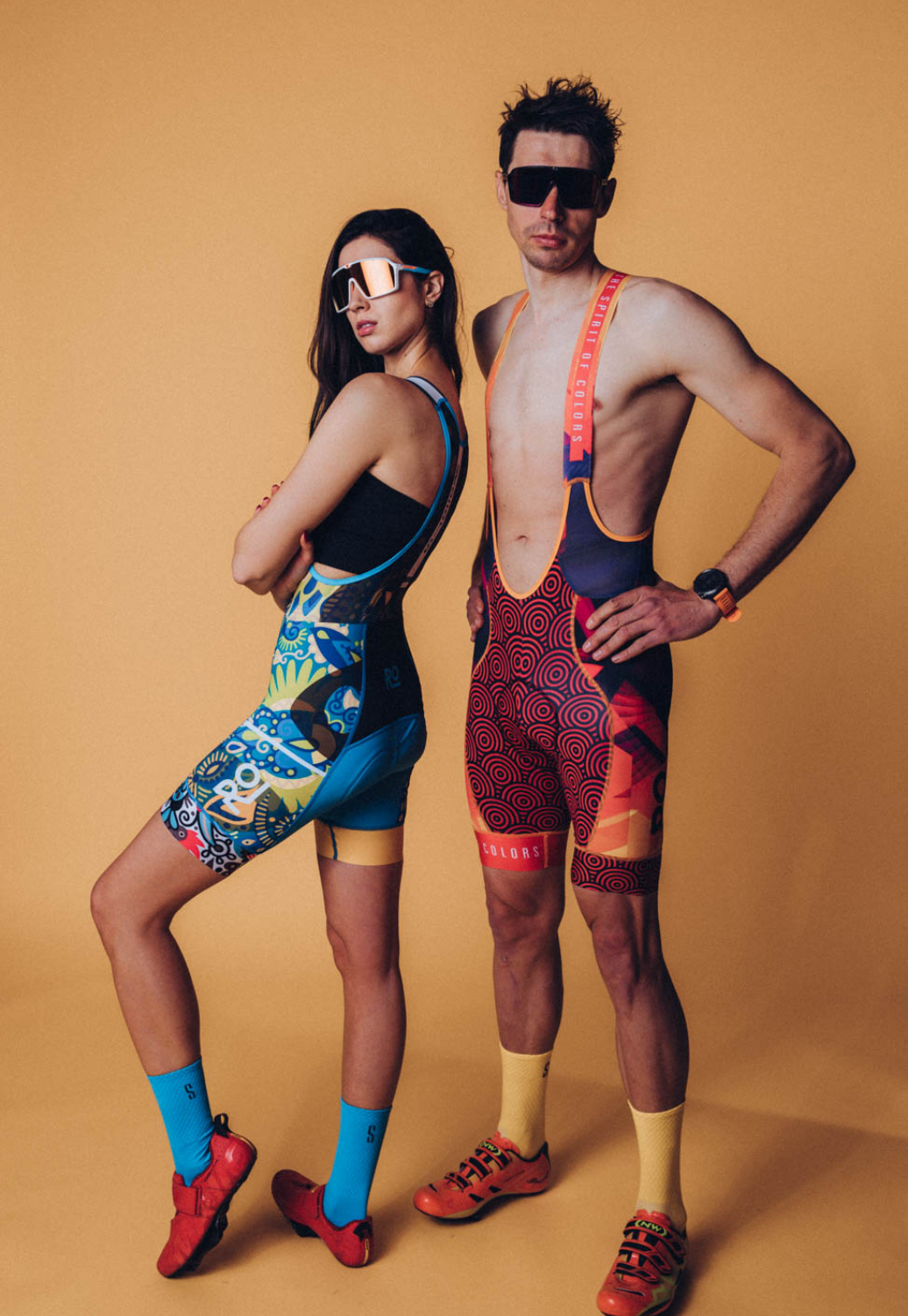 Colorful 2025 cycling shorts
